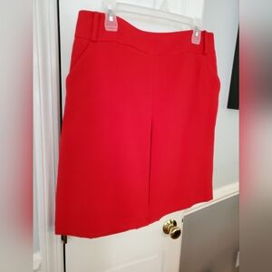 Worthington Fully Lined Red Pencil Skirt Size 14 BNWT